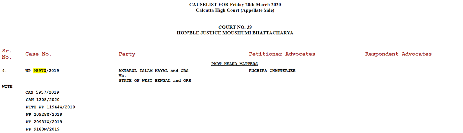 upper primary court case