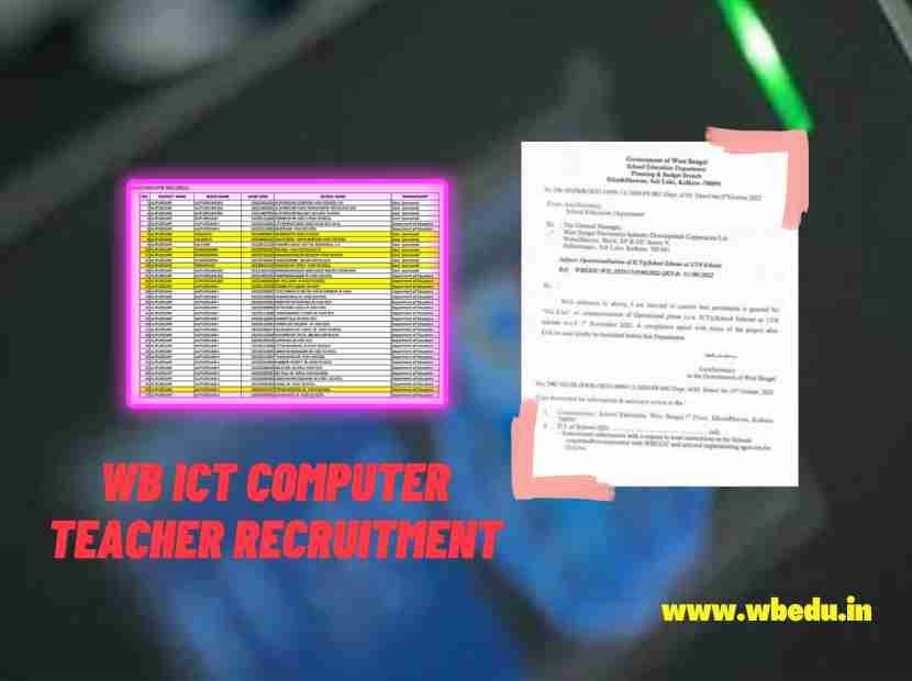 ICT_Teacher_Recruitment_2022_West_Bengal