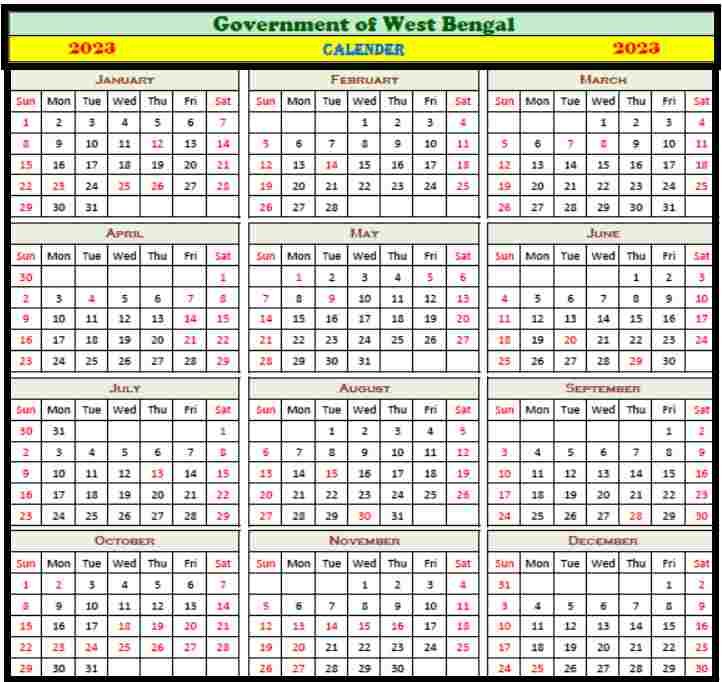 WB_Govt_Holiday_List_2023_Calendar