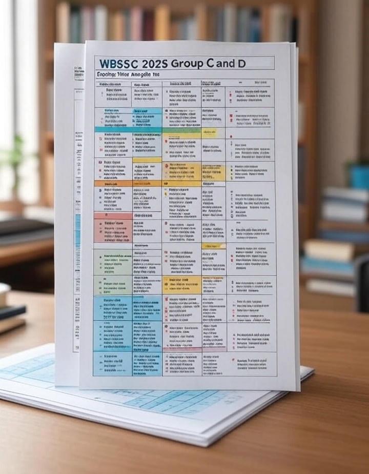 WBSSC 2025 Group C ও D সিলেবাস