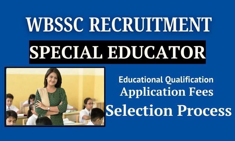 wbssc special educator recruitment - 1 WBSSC Special Educator Notification 2025