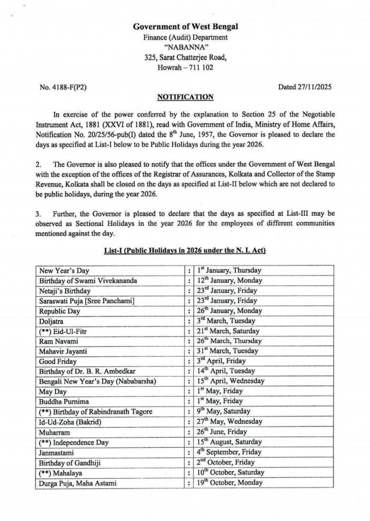 West-Bengal-Government-Holidays-List-2026