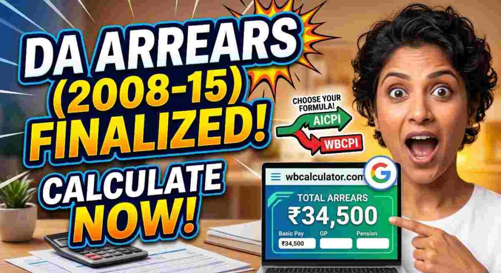 WB DA Arrears Calculator for 2008-2015 DEC